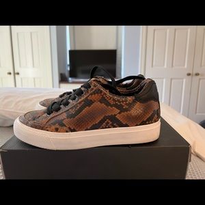 Rag & Bone RB Army sneakers - brown and black snakeskin